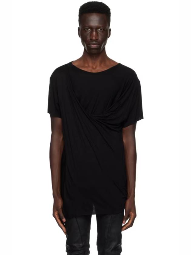 Black Drape T Shirt 241420M213013