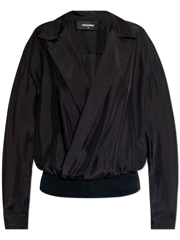 Dsquared2 Silk Top Women's Black