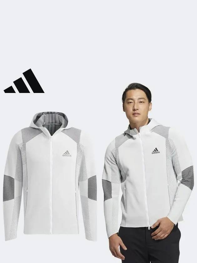 아디다스골프 HB3592 남성 스테이트먼트 프라임 니트 후드 자켓