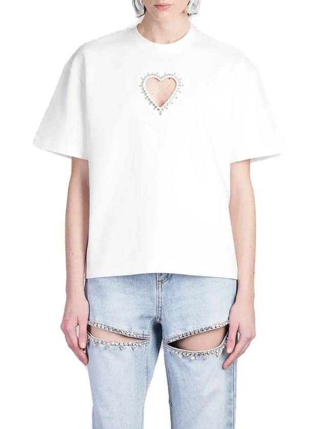 Area Embellished 크루넥 티셔츠 0000TS0026FA01_WHT
