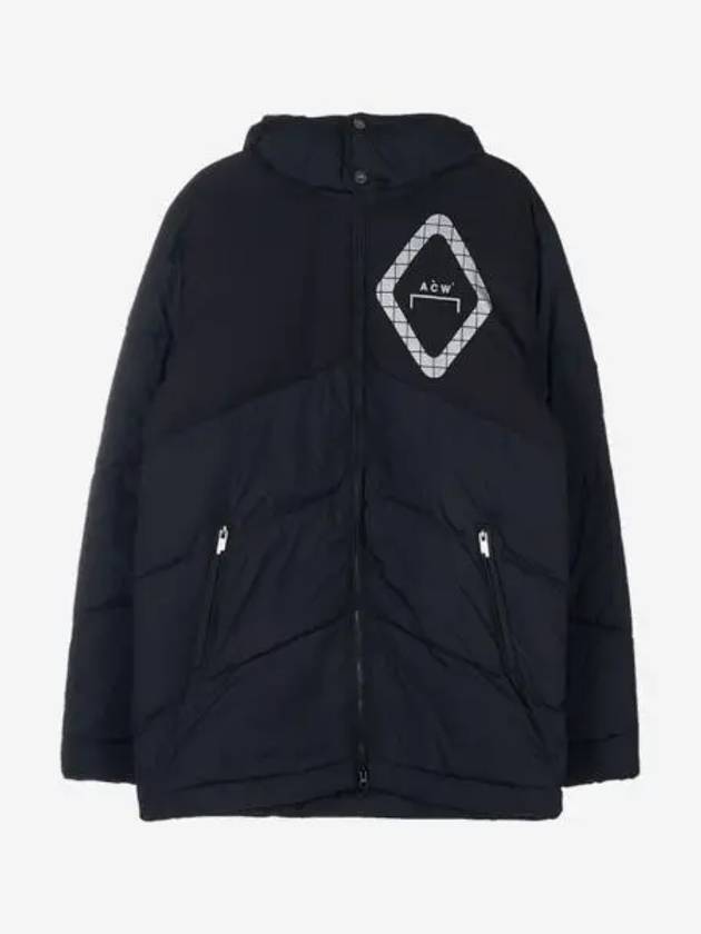 어콜드월 로고 다운 자켓 블랙 A Cold Wall Logo Down Jacket Black