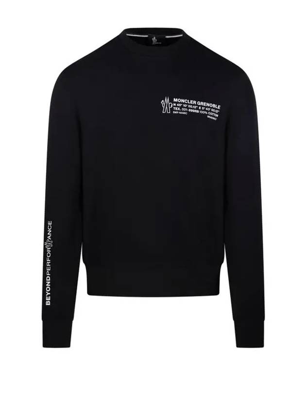 몽클레르 8G00006 899RB 999 로고 코튼 스웨트 맨투맨 Moncler