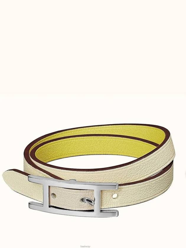 에르메스 양면 레더팔찌 h로고 팔찌 클릭아슈