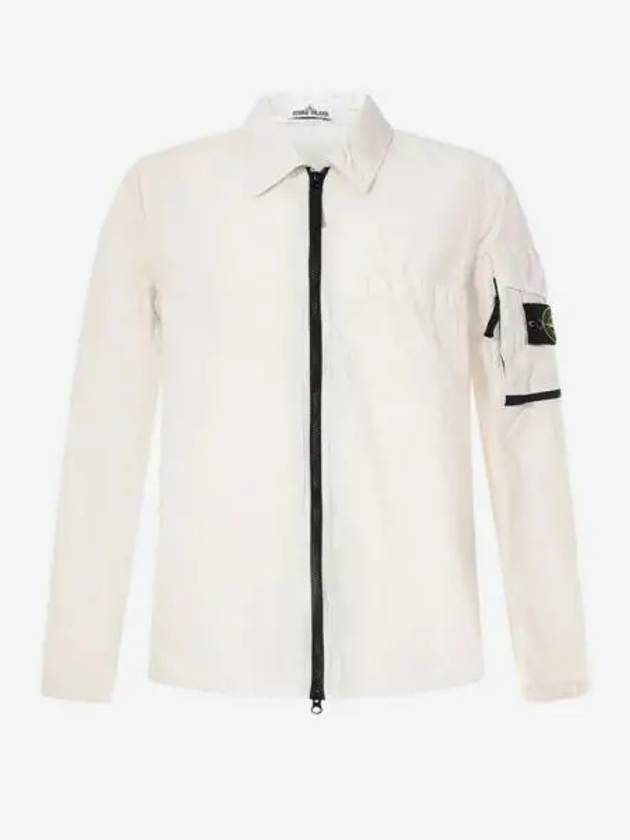 스톤 아일랜드 10502 나슬란 라이트 가먼트 다이드 오버셔츠 아이스 22SS Stone Island 10502 Naslan Light Garment Dyed Overshirt Ice 22SS