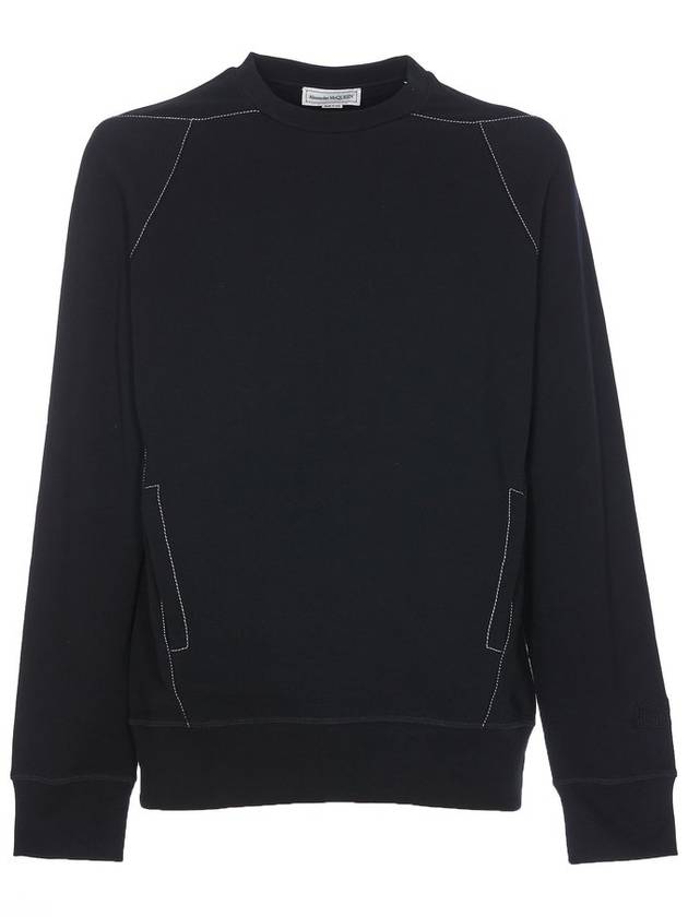 Alexander McQueen 콘트라스트 스티치 저지 스웨트셔츠