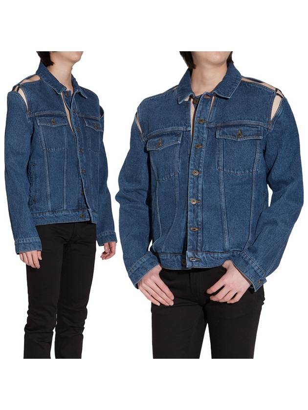 Y프로젝트 21SS 클래식 절개 데님 자켓 JACK7 S20 D22 NAVY