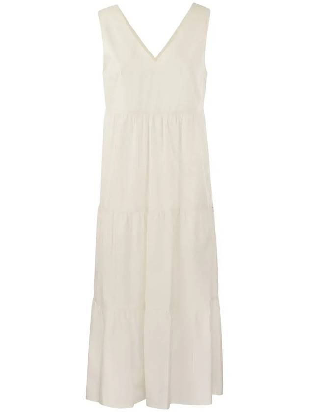 울리치 브이넥 민소매 미디 드레스 CFWWDR0145FRUT3027_8178