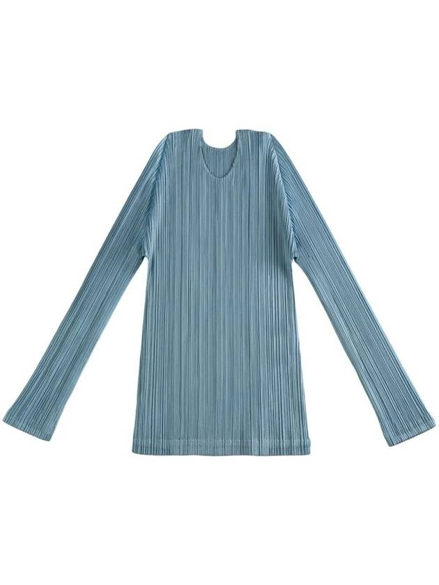 SS25 이세이미야케 여성 긴팔 티셔츠 Pleats Please Issey Miyake Monthly Colors: January Shirt Clothing