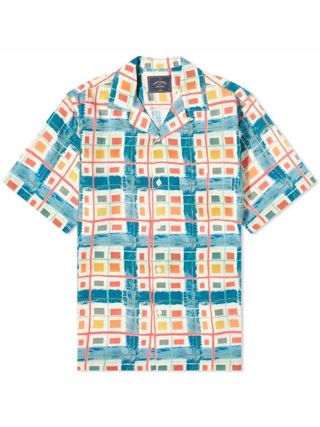 NB15 포르투기스 플란넬 남성 셔츠 Portuguese Flannel Color Case Vacation Shirt SS24 0021 BLE