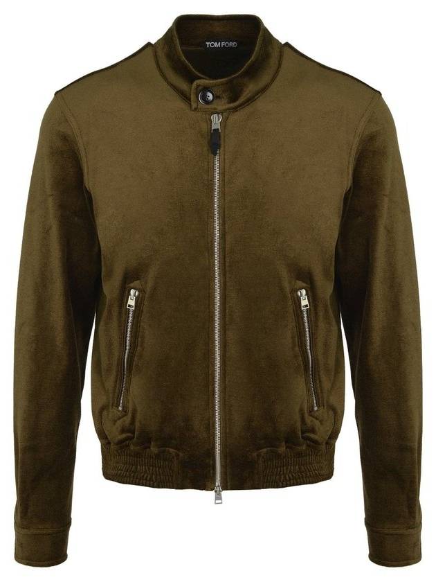톰포드 벨벳 지퍼업 재킷