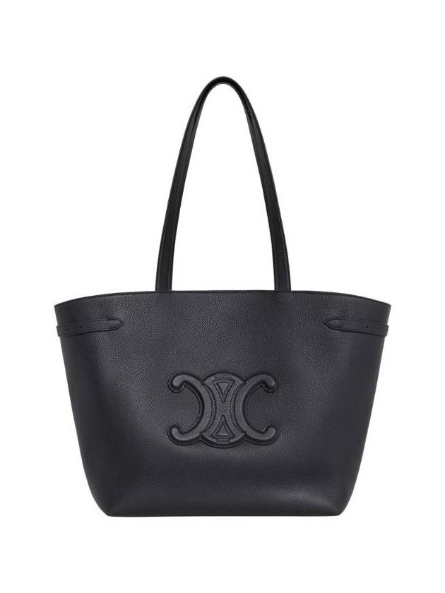 셀린느 미디움 카바스 아나이스 퀴르 트리옹프 그레인드 카프스킨 블랙 121733ENY 38NO