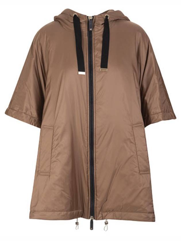 막스마라 그린카 발수 케이프 패딩 점퍼 브라운 GREENCA