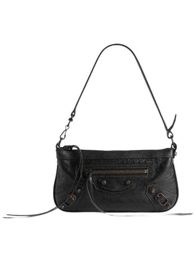 발렌시아가 르 시티 파우치 온 스트랩 블랙 8280582ABEK1000