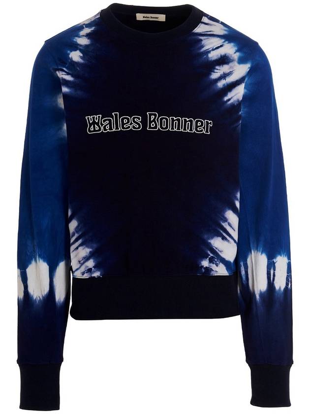 Wales Bonner Logo embroidery tie dye sweatshirt