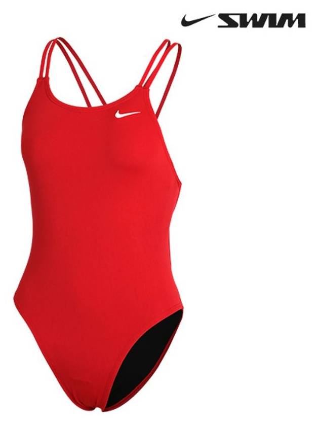 나이키 스윔 앤서 솔리드 스파이더백 골지 탄탄이 하이컷 여성 원피스 수영복 NESSA003-614