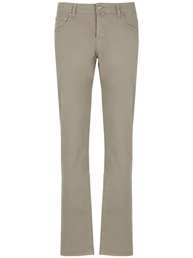 Jacob Cohen Nick 로고 패치 스트레이트 레그 팬츠 JUMQE006054S2544TRS_B75