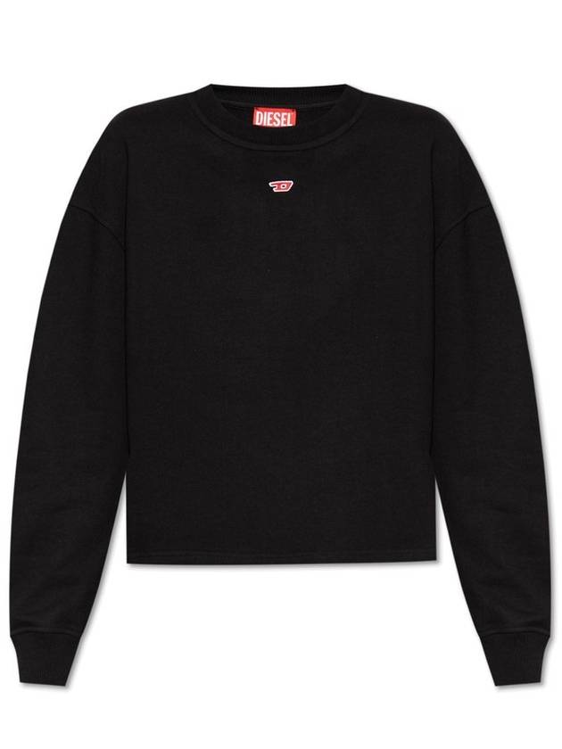 Diesel 로고 자수 크루넥 스웨트셔츠
