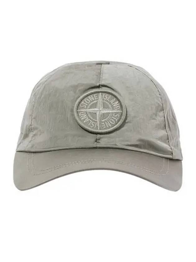 스톤 아일랜드 99576 나일론 로고 볼캡 스투코 24FW Stone Island 99576 Nylon Logo Ball Cap Stucco 24FW