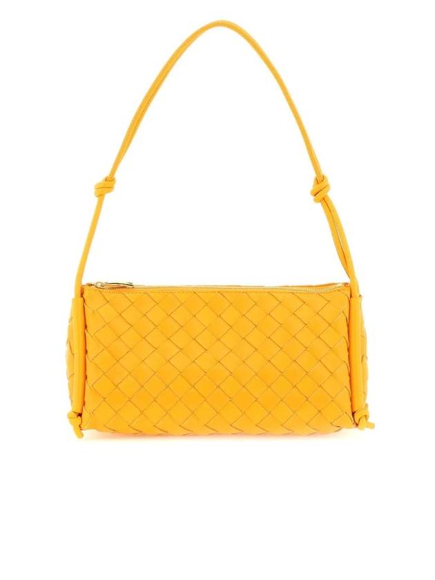 보테가베네타 인트레치아토 레더 숄더 백 탠조린