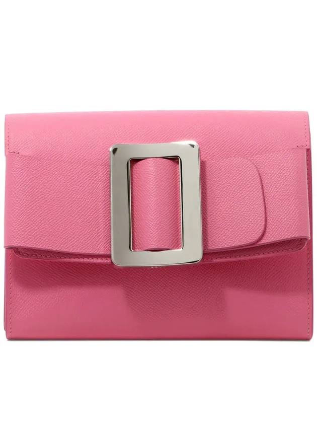 Boyy 버클 디테일 체인 링크 크로스바디 백 BUCKLETRAVELCASEEPSOM_PLDSBCHAINBUBBLEGUM