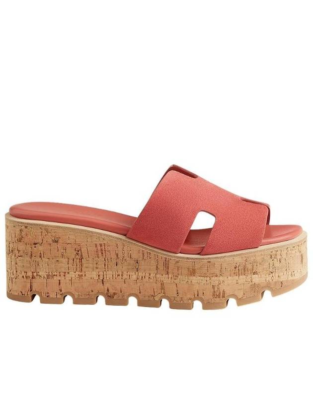 에르메스 에제 30 샌들 스웨이드 고트스킨   루즈 또메뜨 H232150ZD3