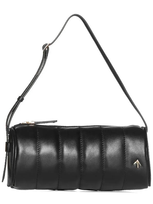 Manu Atelier 로고 플라크 패디드 숄더백 2022386_BLACK