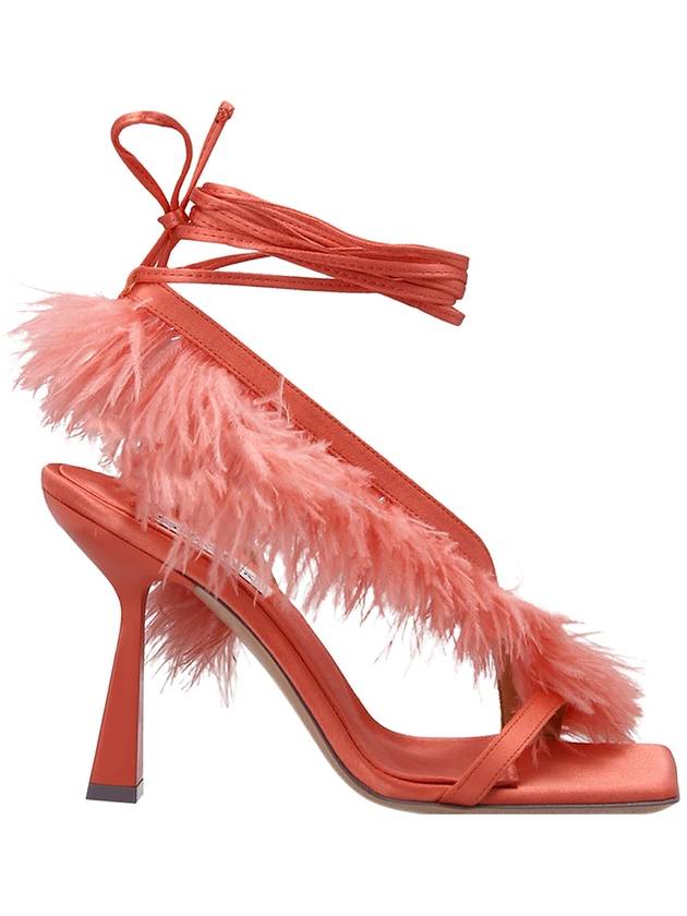 Sebastian Milano feather wrap sandals