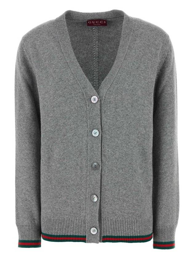 구찌 웹 디테일 카디건