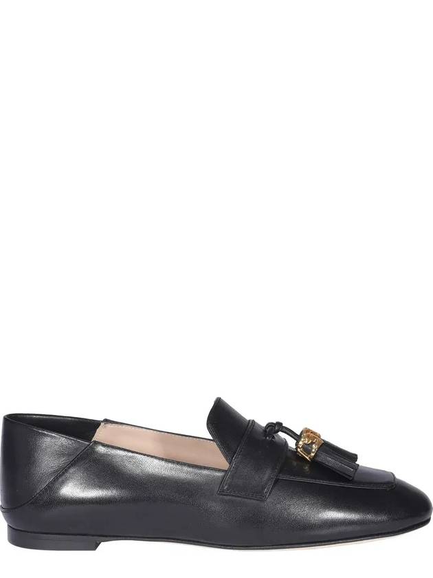 Stuart Weitzman Wylie 접이식 백 로퍼 S0397WYLIESIGNATUREDRESSNAPPA_BLK