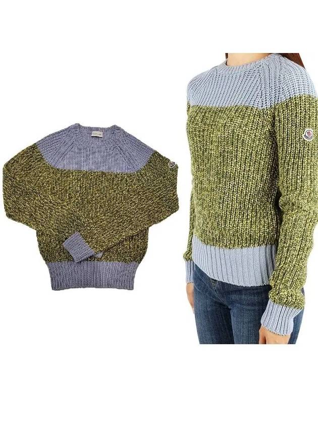 몽클레르 릴렉스드핏 코튼 와펜패치 니트 093 9C00011 M1615 729