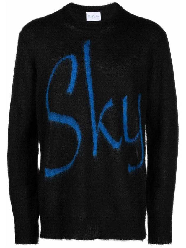 23FW BLUE SKY INN Logo wool blend sweater BS2303KW002BLACK