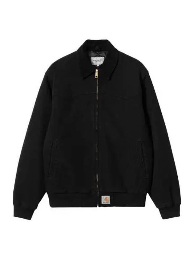 칼하트 WIP OG 산타 페 자켓 블랙 에이지드 캔버스 윈터 Carhartt WIP OG Santa Fe Jacket Black Aged Canvas Winter