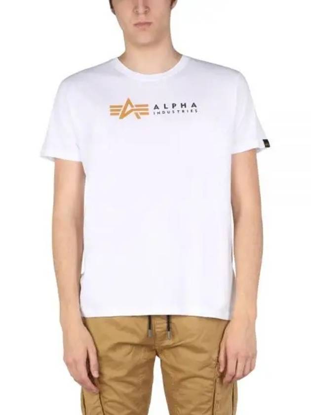 Alpha Industries 로고 프린트 크루넥 티셔츠 AA849852OM