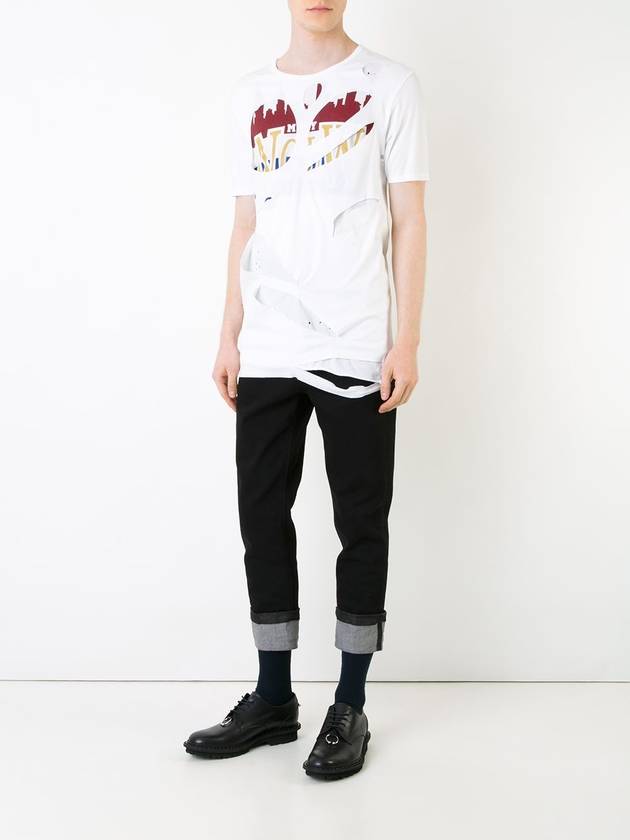 메종 미하라 야스히로 Maison Mihara Yasuhirodistressed T-shirt