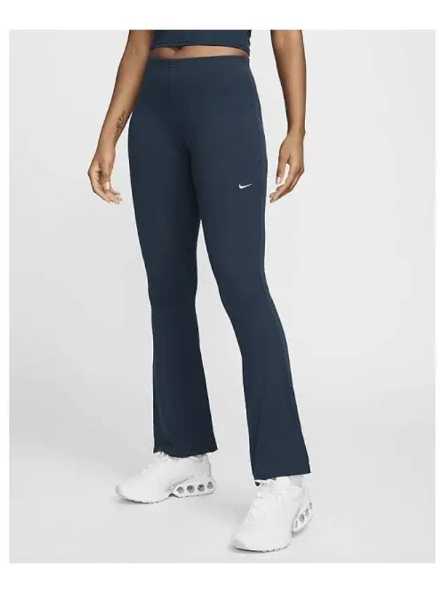 나이키 스포츠웨어 칠 니트 우먼 타이트 미니 리브 플레어 레깅스 FQ2113 478