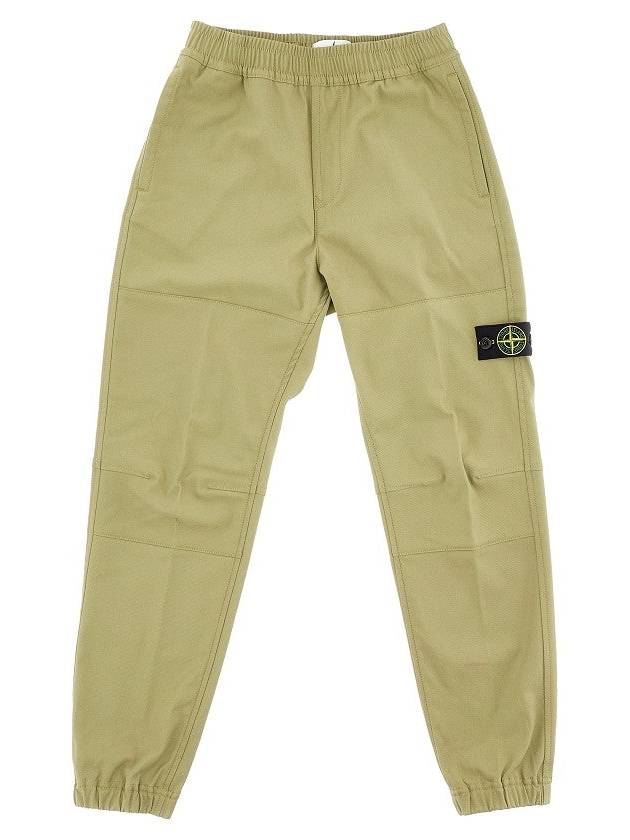 STONE ISLAND Gabardine pants with logo badge