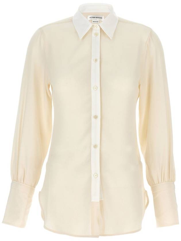 Victoria Beckham - Shirt With Contrast Details Shirt, Blouse