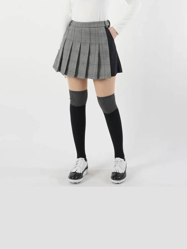 겨울 여성 골프치마바지 WB 기모 골프스커트 스트라이프 겨울 골프웨어 007