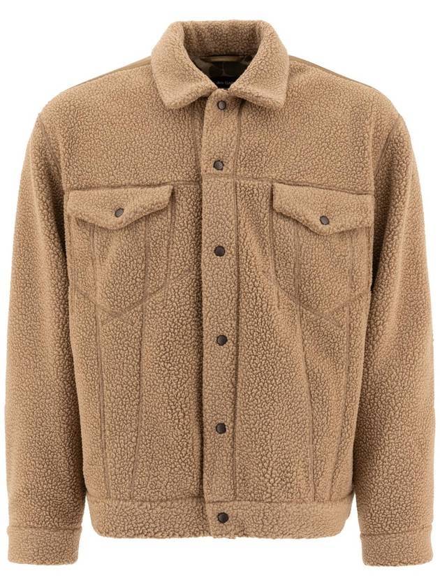 꼼데가르송 플리스 오버셔츠 자켓 베이지