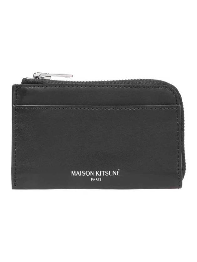 NB24 메종 키츠네 남성 카드지갑 Maison Kitsune LM05343LC0038 LONG ZIPPED Card holder Black lm05343lc0038 p199