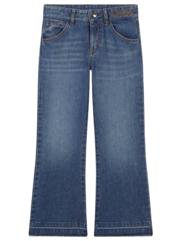 끌로에 키즈 워시드 데님 진 블루