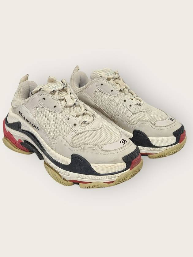 발렌시아가 화이트 브레드 트리플S 스니커즈 36