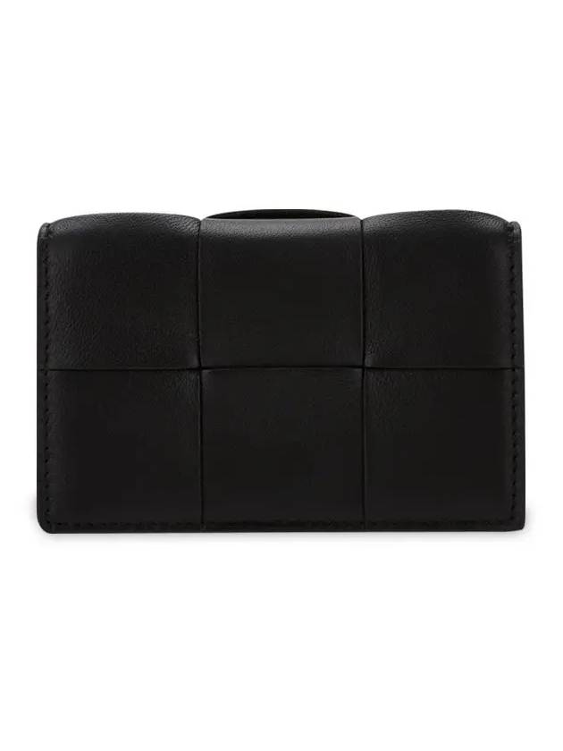 보테가베네타 여성 카세트 카드 지갑 블랙