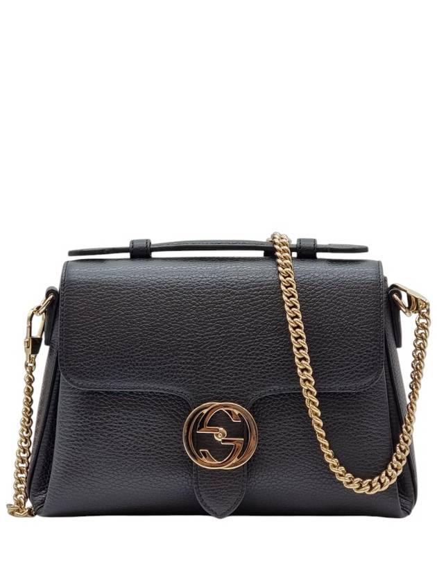 스몰 구찌 인터로킹 탑핸들 숄더백 GUB022201