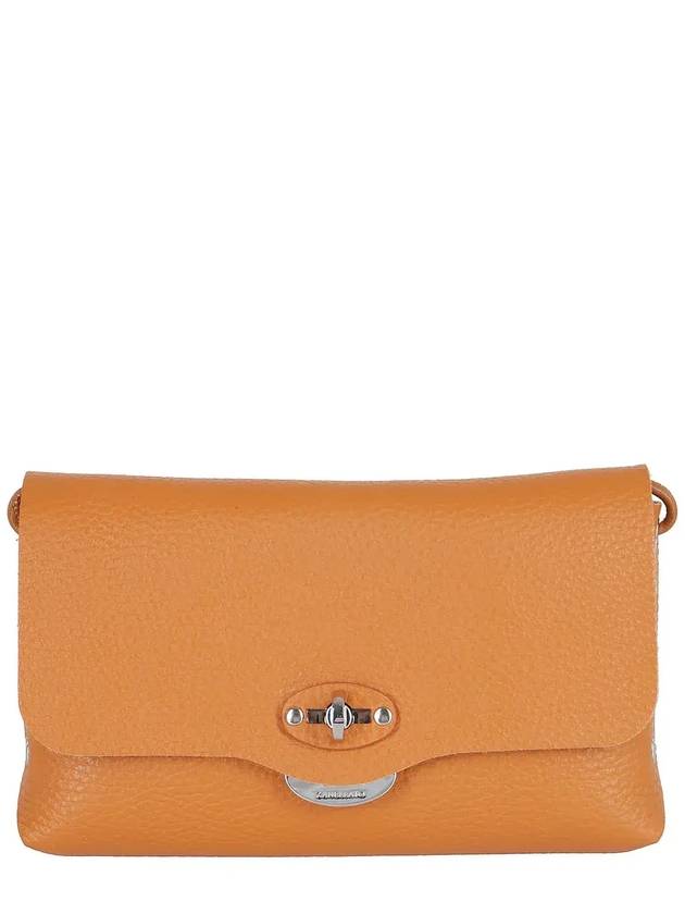 Zanellato Postina 레터 로고 인그레이빙 클러치 백 0691100040000KIT096_ORANGE