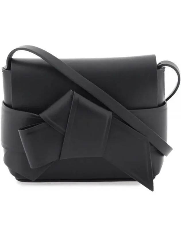 아크네 스튜디오 무수비 노트 레더 미니 크로스 백 블랙