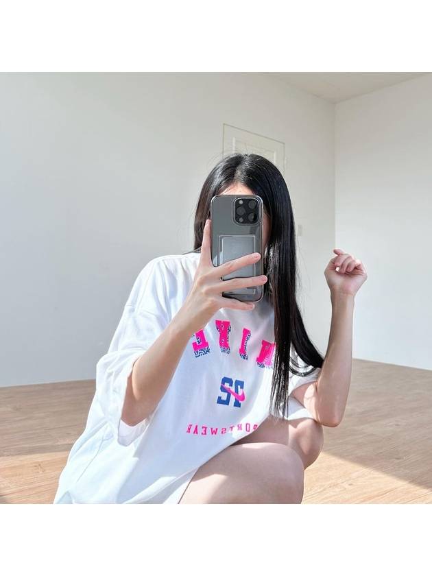 나이키 오버사이즈 티셔츠 DX7922 100 화이트 WOMENS M L 아시안핏