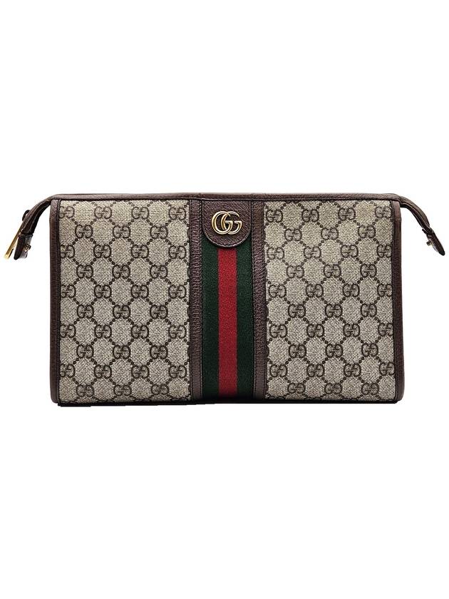 구찌 Gucci 598234 GG 수프림 캔버스 WEB 오피디아 GG 코스메틱 케이스 파우치