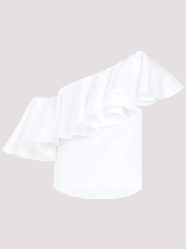 Giambattista Valli 러플 원 숄더 탑 24SSPVTE100540POP_1100IVORY
