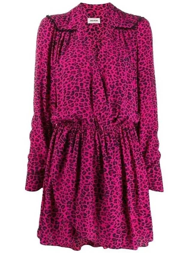 쟈딕앤볼테르 리빌 프린트 숏원피스 프랑브아즈